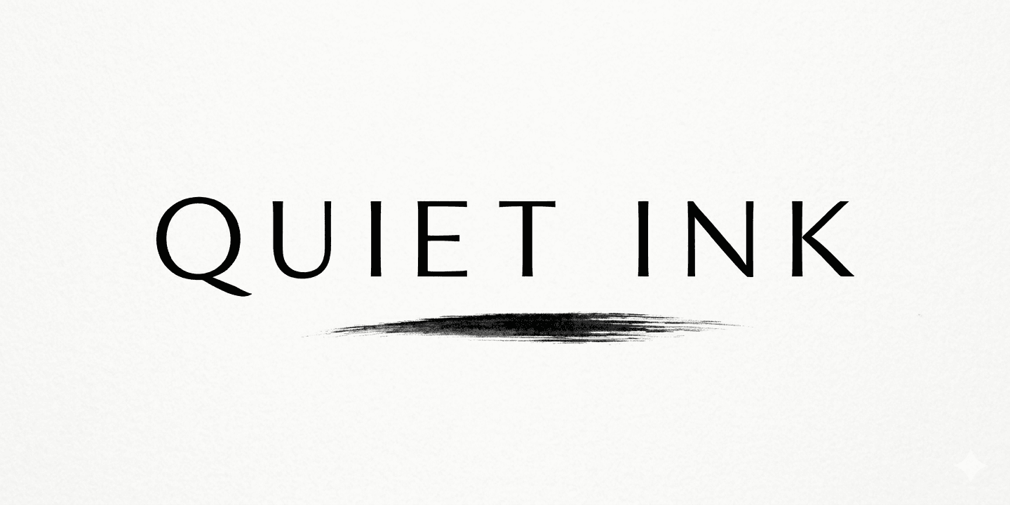 Banner for Quiet Ink